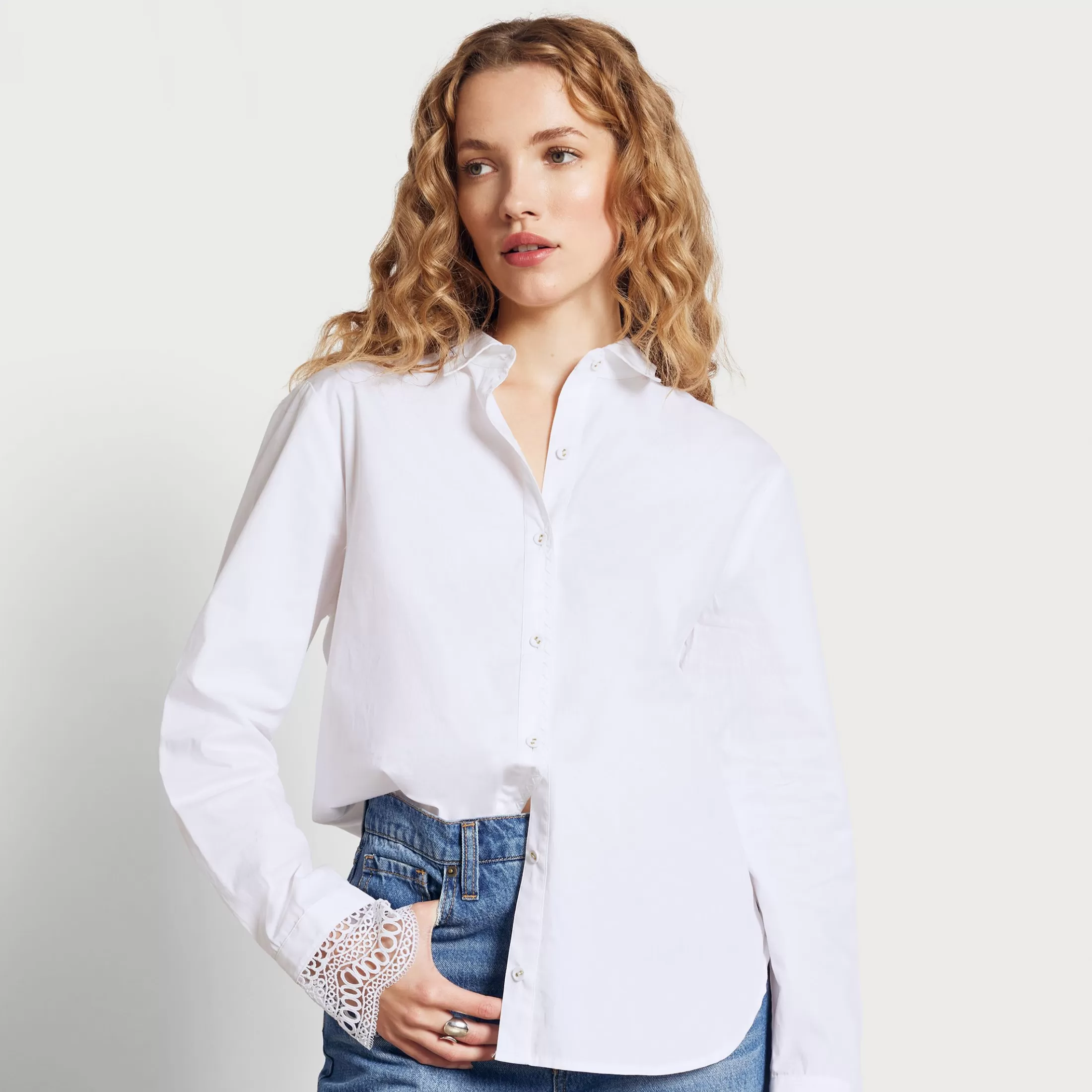 Womens Sam Edelman Nicole Long Sleeve Blouse