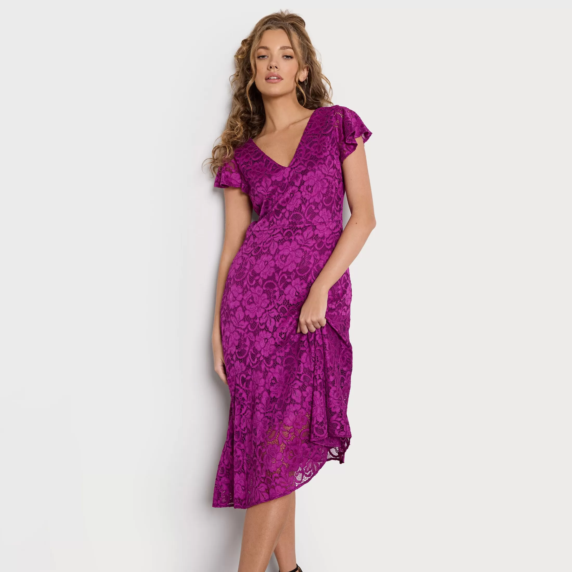Womens Sam Edelman Scoop Neck Short Sleeve Dress